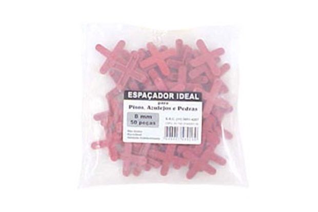 Espaçador para Cerâmica E Pedra 8mm Pacote com 50 Peças