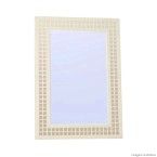 Espelho pastilha 70x50cm branco Formacril