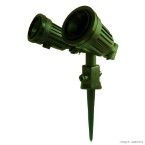 Espeto para jardim duplo articulado para lâmpada PAR bivolt DNI verde Key West