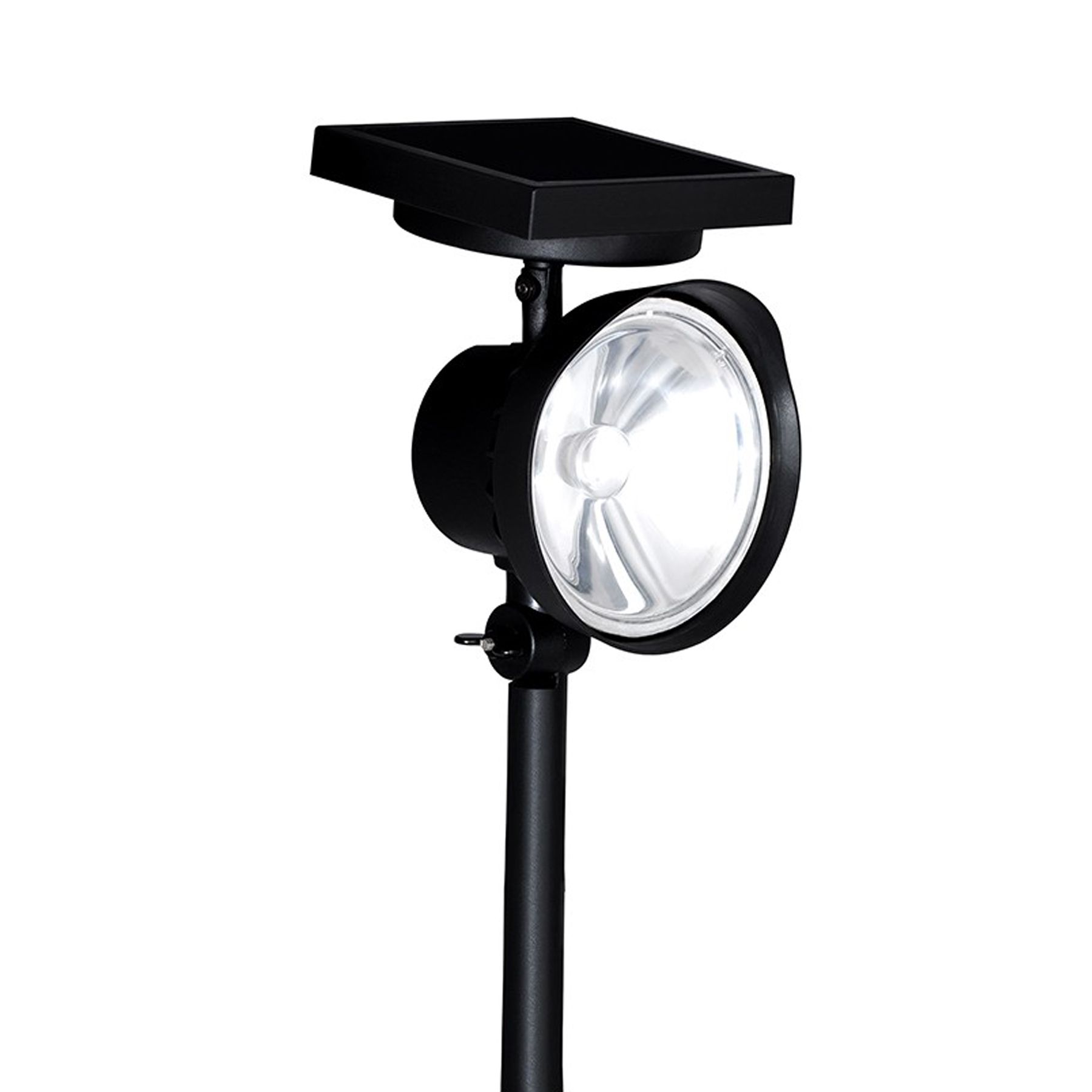 Espeto para Jardim Solar LED Ecoforce Redondo Plástico Preto