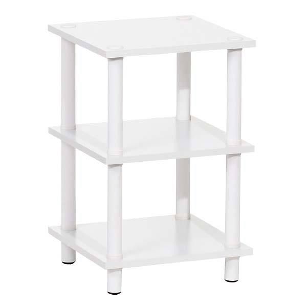 Estante Decorativa Madeira 2 Nichos Branco 56x35x35cm Prat-K