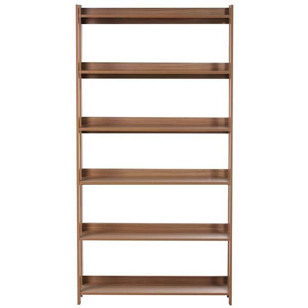 Estante Decorativa Madeira 5 Nichos Castanho 180x93x30cm Politorno