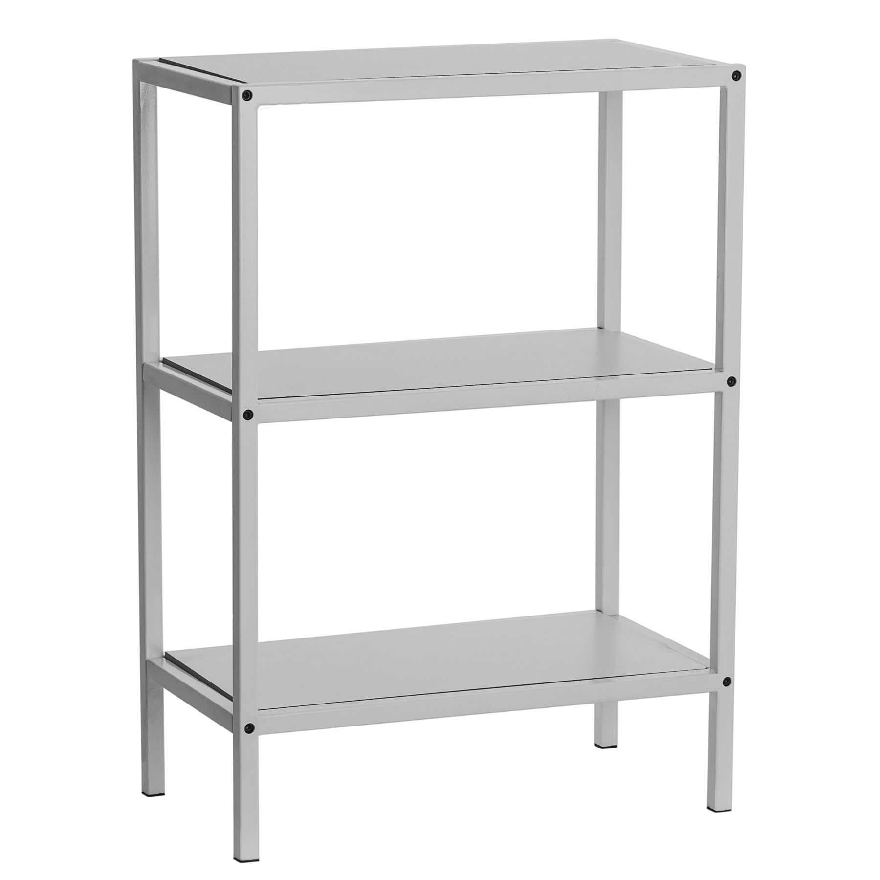Estante Multiuso Metal e Madeira 2 Nichos Branco 76x60x30cm Moura e Milani