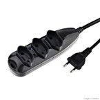 Extensão elétrica 1,5m 3 tomadas 2P 10A preto Prosteel