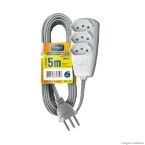 Extensão elétrica Sort 5m 3 tomadas 2P T 10A 250V DN 1780 Daneva