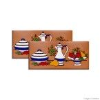 Faixa Capuccino terracota 17x8cm Fênix