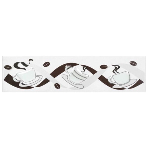 Faixa Decorativa Retangular Cerâmica GLR1067 8,5x35cm Gabriella