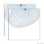 Faixa Gota 15,4x15,4cm 6 peças azul Incepa