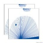 Faixa Leque 15,4x15,4 6 peças azul Incepa