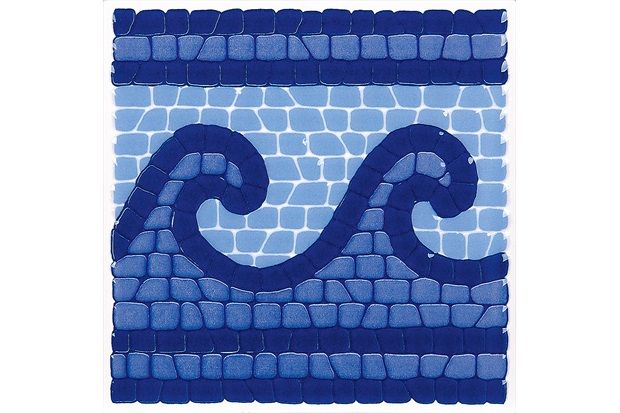 Faixa para Piscina Cor 1900 Esmalte Azul 15x15cm