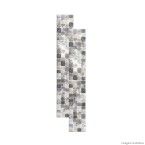 Faixa Vetrata 5,5x33cm cinza 4 peças Incepa