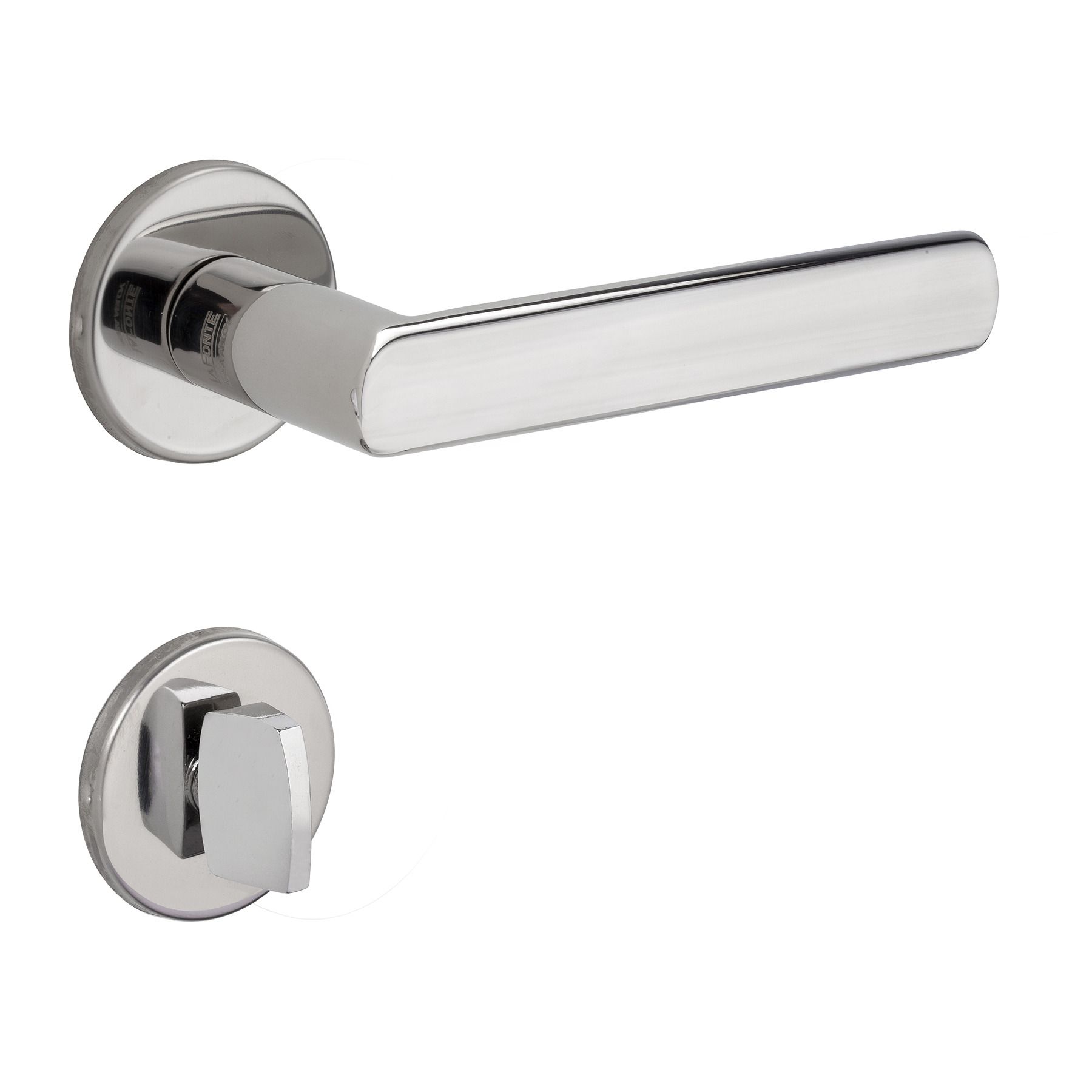 Fechadura 892 Banheiro Inox Polido 55 mm Inox Polido La Fonte