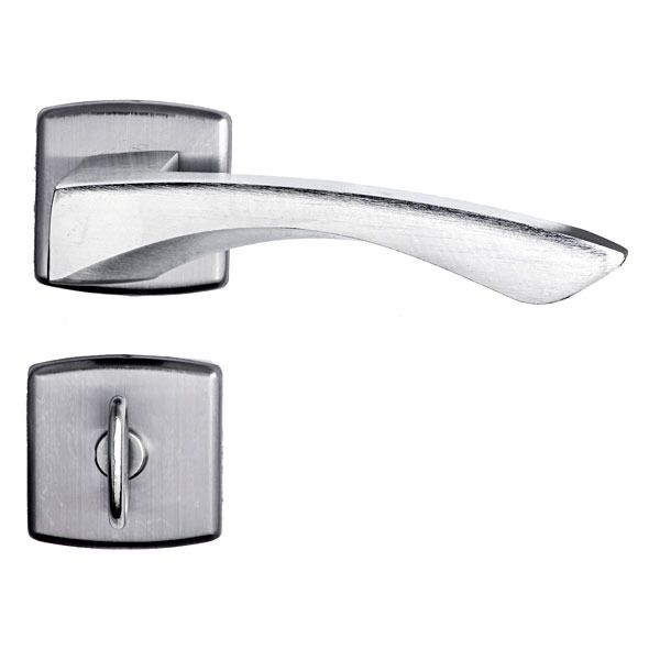 Fechadura Banheiro 45mm Aço Cromado Acetinado Arouca