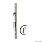 Fechadura de trinco rolete redonda 55mm 465-55R cromo Pado