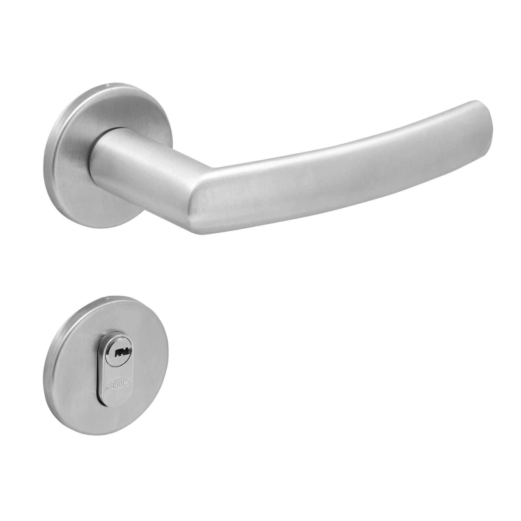 Fechadura Entrada 55mm Aço Inox Cromado Acetinado Arouca