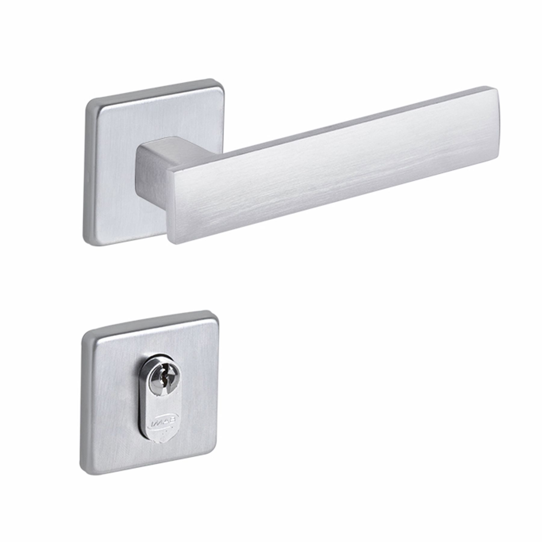 Fechadura Entrada 55mm Metro Light Cromado Acetinado Imab