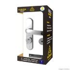 Fechadura externa de aço zamac Home Kit 2x1 cromada Aliança