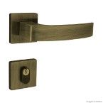 Fechadura externa de aço zamac Quadratta 5201 55mm antique verde Aliança