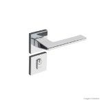 Fechadura externa de aço zamac Sara com roseta Pado