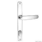 Fechadura externa de alumínio polido Aliança