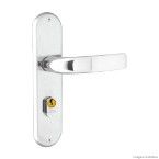 Fechadura externa Galaxy 4191 com espelho cromada Aliança