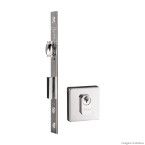 Fechadura externa Quadrada com rolete 55mm cromada Pado