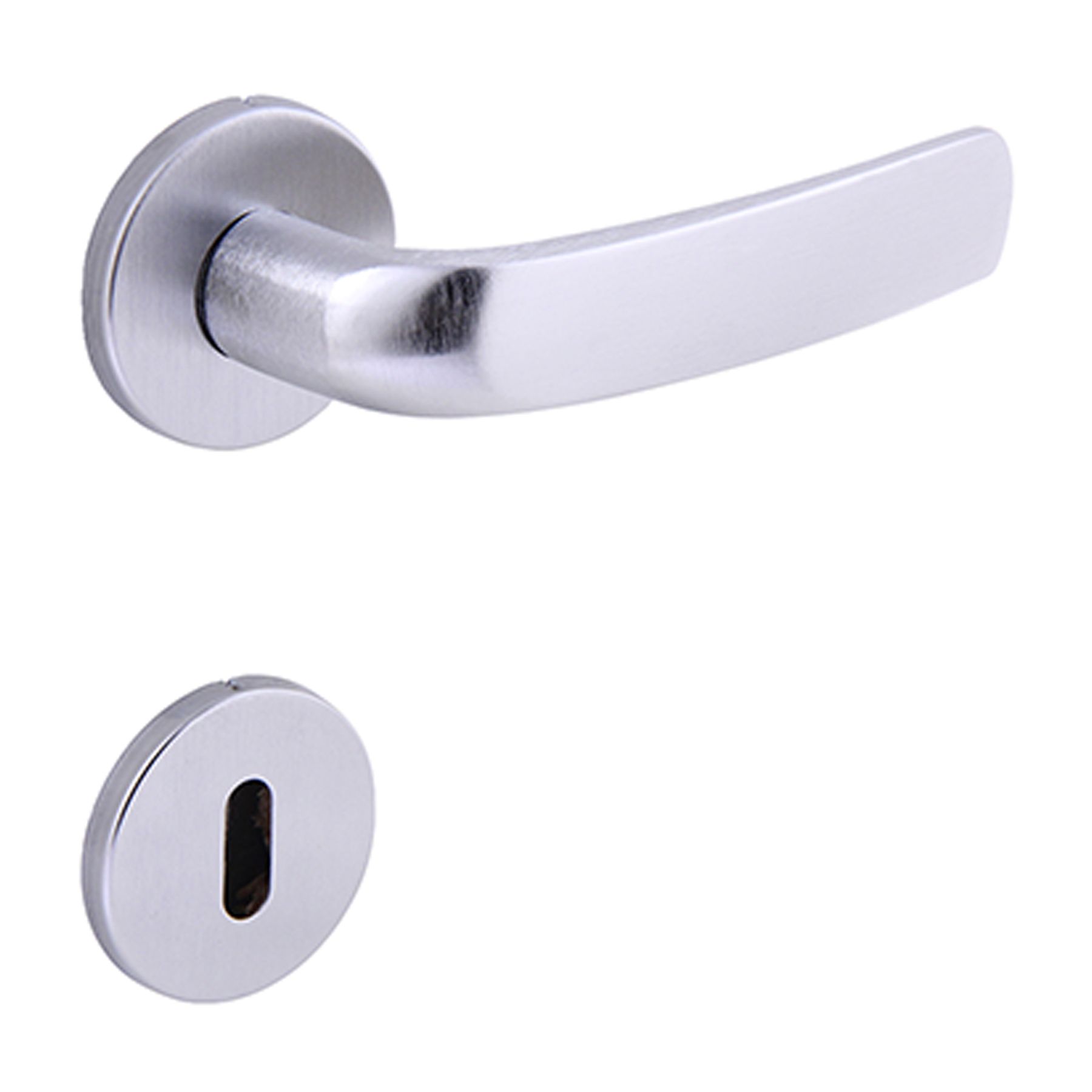 Fechadura Interna 40mm Aço Cromado Acetinado Arouca