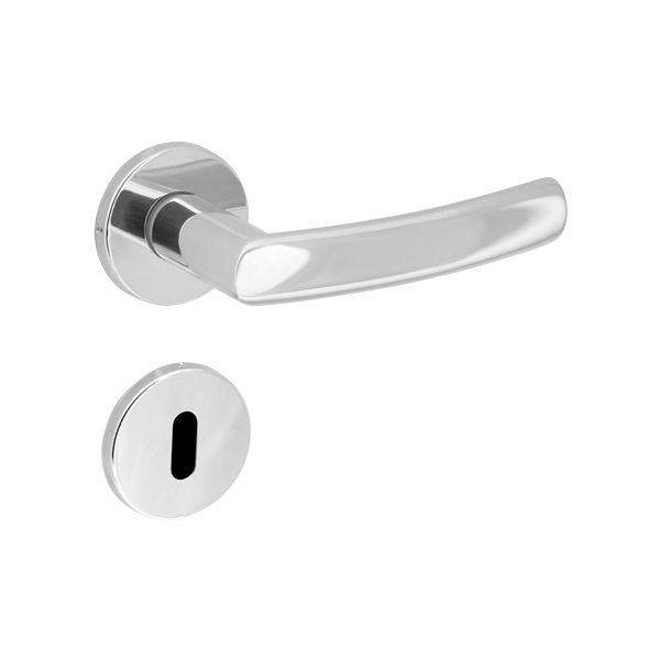 Fechadura Interna 40mm Aço e Zamac Polido Brava Arouca