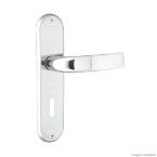 Fechadura interna de aço zamac Galaxy 4192 com espelho cromada Aliança