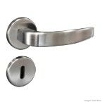 Fechadura interna de aço zamac Vic 930 cromada acetinada Pado