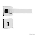 Fechadura interna de alumínio Modena com roseta cromada MGM