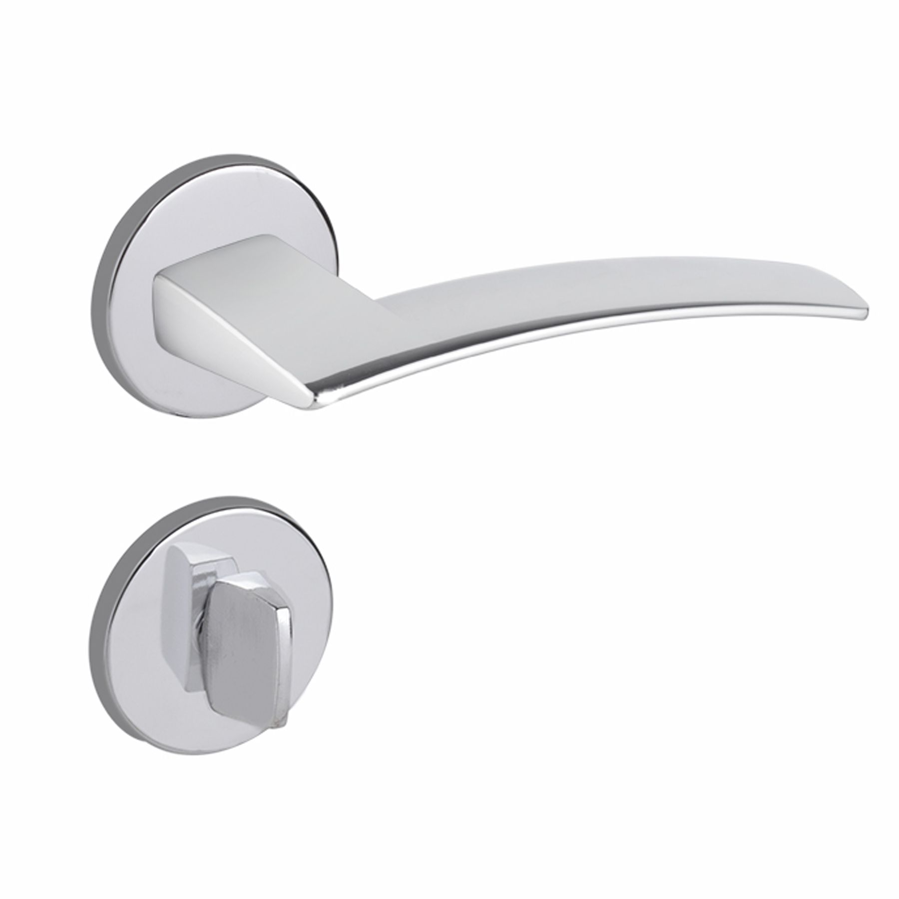 Fechadura Logus Banheiro 55mm Cromado Acetinado Imab