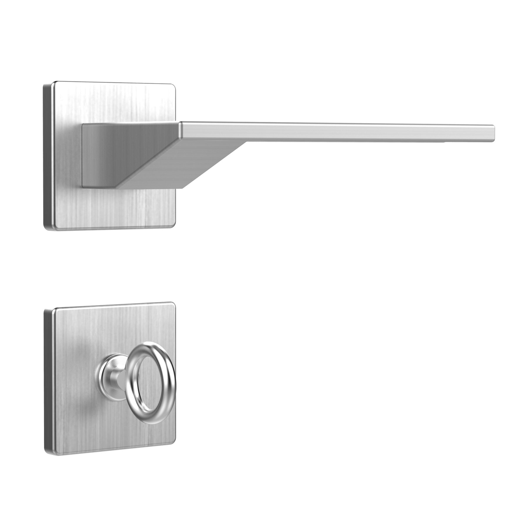 Fechadura MZ630 Banheiro Cromado Acetinado 40mm Papaiz