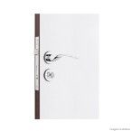 Fechadura para banheiro Arcus MZ690 cromada máquina de 40mm Papaiz