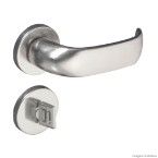 Fechadura para banheiro de aço zamac Contemporanea 55mm cromada Pado