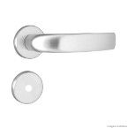 Fechadura para banheiro de aço zamac Galaxy 4183 cromada escovada Aliança