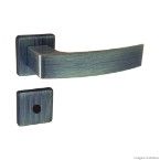 Fechadura para banheiro de aço zamac Quadratta 4203 40mm antique verde Aliança