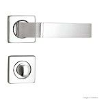 Fechadura para banheiro Ibiza com roseta cromada MGM