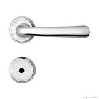 Fechadura para banheiro Slim MZ430 máquina de 55mm cromada Papaiz