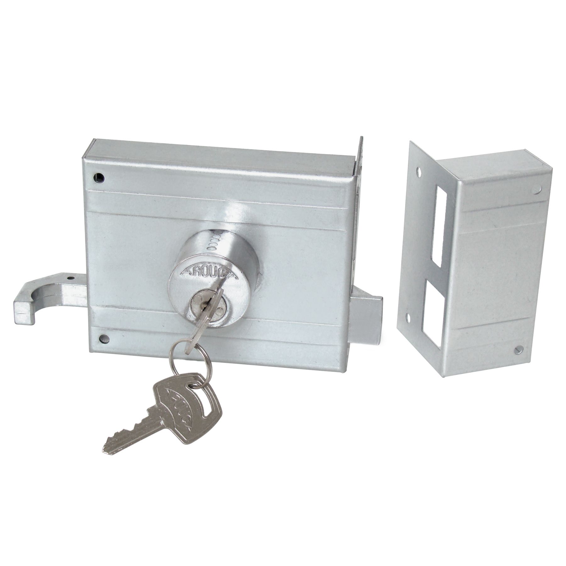 Fechadura para Portão 49mm Zamac Cromado 7072ZFZ Arouca