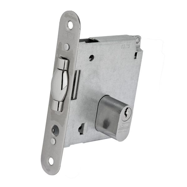 Fechadura Trinco Rolete V378 Entrada Cromado Acetinado 45mm La Fonte