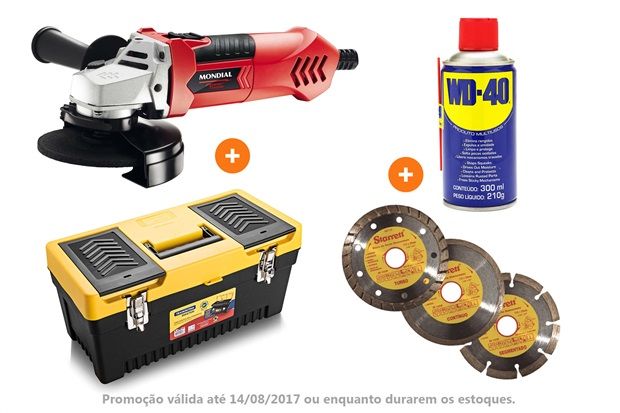 Ferramentas: Combo Esmerilhadeira
