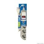 Filtro de linha 4 tomadas bivolt cinza Daneva