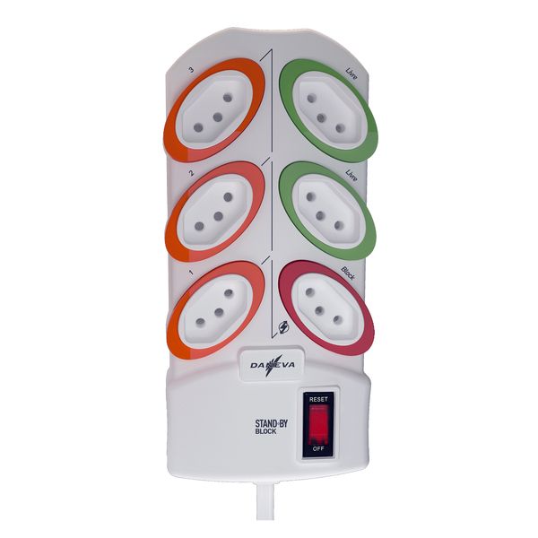 Filtro de Linha 6Tomada(s) Bivolt Branco Daneva