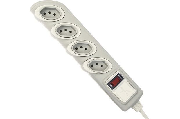 Filtro de Linha Bivolt Circuito Breaker Cinza