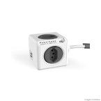 Filtro de linha extended 4 tomadas 2USB cabo 1,5m bivolt branco e cinza ELG