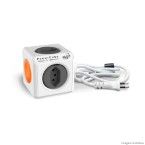 Filtro de linha extended 4 tomadas controle remoto bluethooth cabo 1,5m bivolt branco e laranja ELG