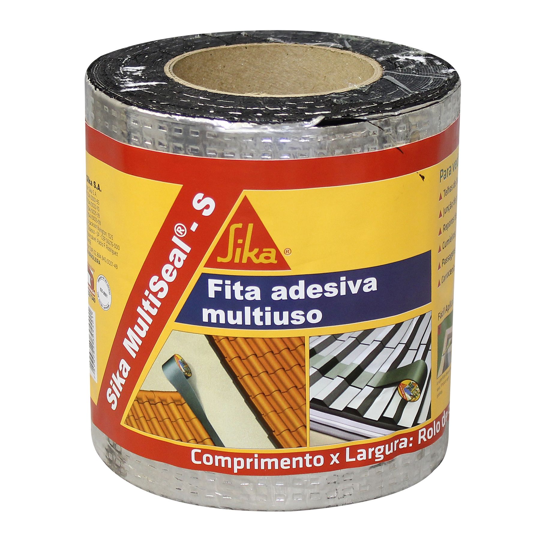 Fita Adesiva Multiuso MultiSeal-S Alumínio 15cmx10m Sika