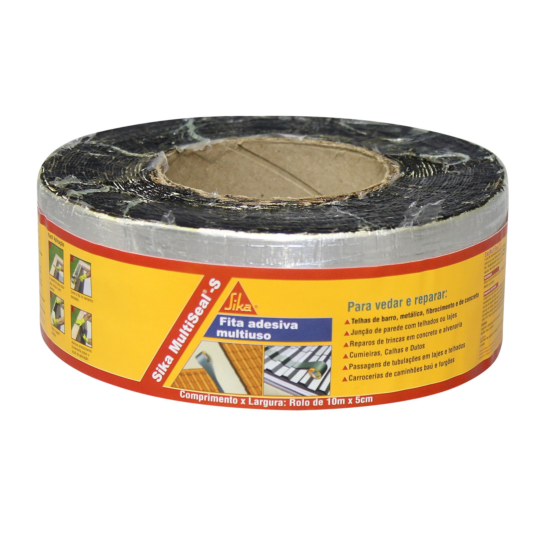 Fita Adesiva Multiuso MultiSeal-S Alumínio 5cmx10m Sika