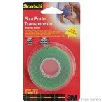 Fita dupla face Fixa Forte Scotch 19mm x 2 metros transparente 3M